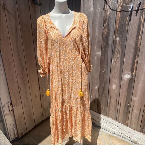 Mango Paisley maxi Dress size medium - Picture 3 of 7